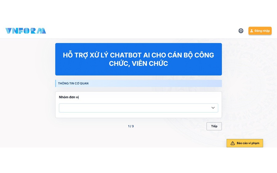 H ng d n s d ng chatbot ai h tr c n b c ng ch c ng i lao ng
